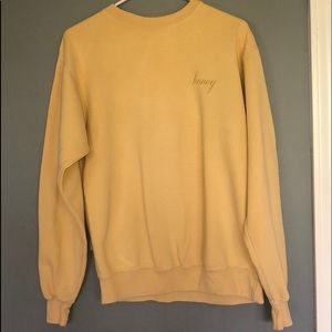 Brandy Melville Honey Crewneck